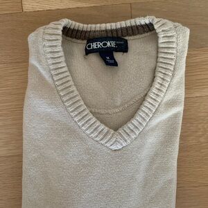 Cherokee Men's Tan V-Neck Sweater